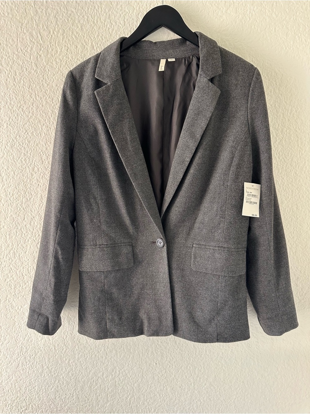 Frenchi Gray Women's Single-Button Blazer